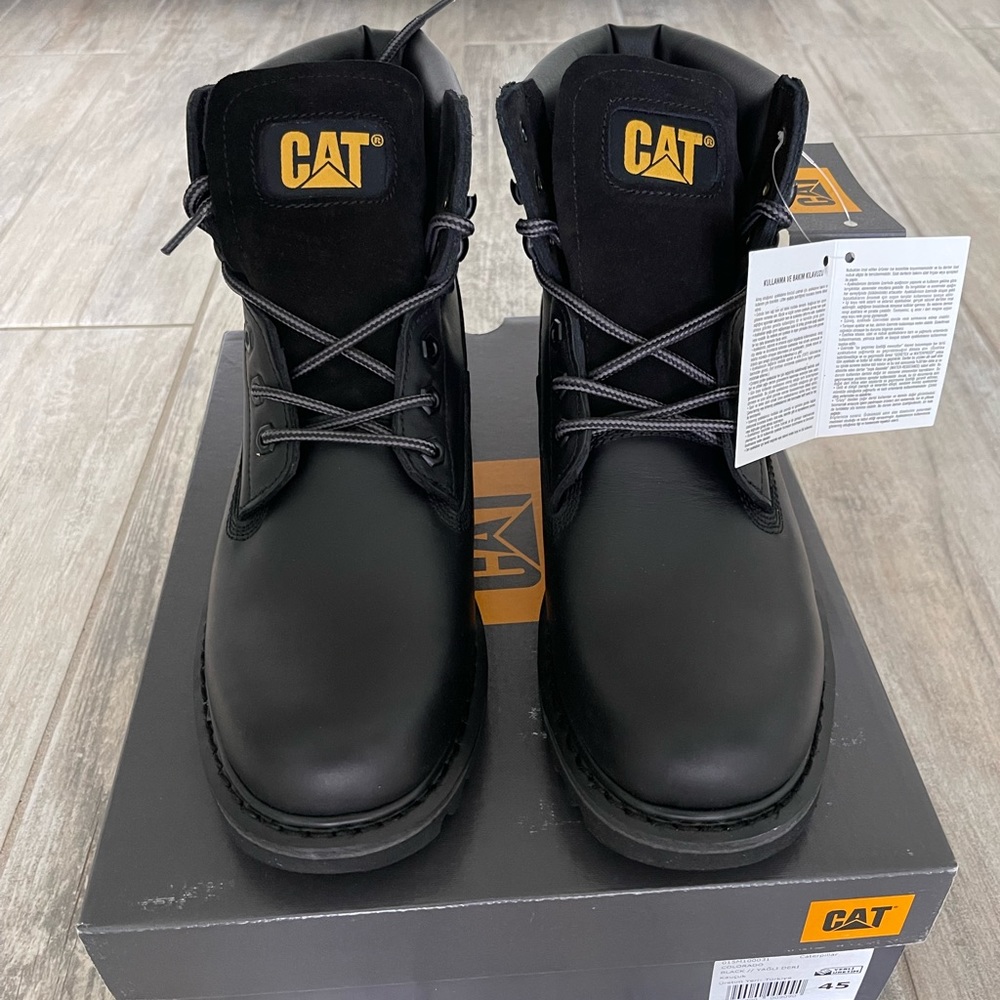 CAT Caterpillar colorado - Men's leather Boots winter boots black - Picture 1 of 12